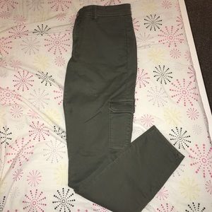 SOLD Cargo Olive Green Jeggings/Jeans